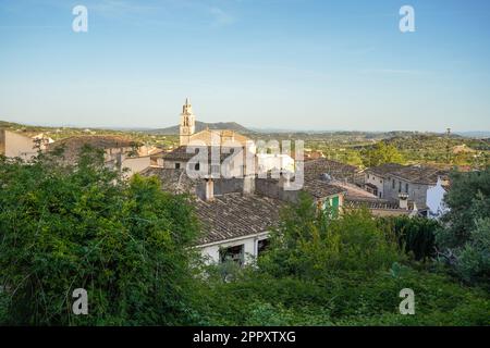 The spanish village of Caimari, Mallorca, Balearic Islands, Spain. Stock Photo