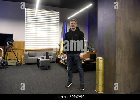 KYIV, UKRAINE - APRIL 25, 2023 - Deputy Prime Minister for Innovation, Education, Science and Technology Development - Minister of Digital Transformat Stock Photo