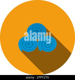 Towel Rolls Icon Stock Vector