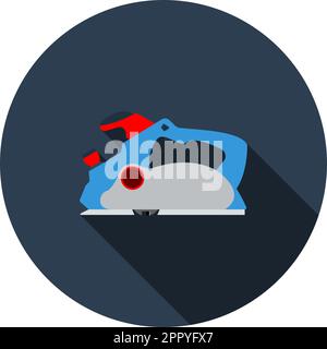 Electric Planer Icon Stock Vector