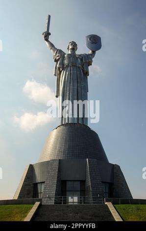 Rodina Mat - Ukrainian Motherland monument in Kiev - Ukraine Stock Photo