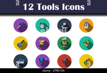 Tools Icon Set Stock Vector