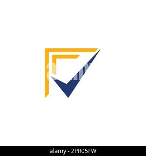 Check mark logo template vector design. Stock Vector