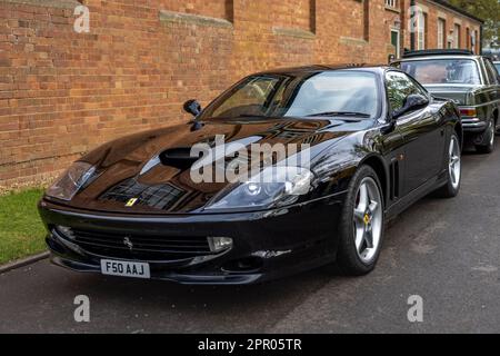 1998 Ferrari 550 Maranello, on display at the April Scramble held at the Bicester Heritage Centre on the 23rd April 2023. Stock Photo