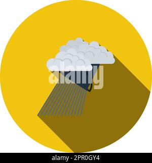 Rainfall Like From Bucket Icon Stock Vector
