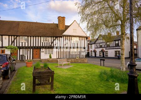 The building known locally as Guy Fawkes house, which was an inn used by the gunpowder plotters. Located in Dunchurch village centre, Warwickshire. Stock Photo