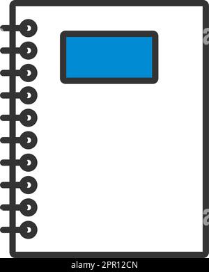 Exercise Book With Pen Icon Stock Vector