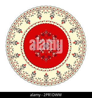 Romanian round design element 12 Stock Vector
