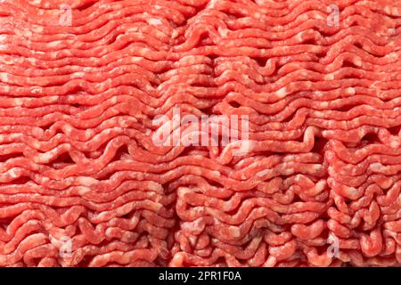 Grass Fed Raw Ground Beef Ready to Cook Stock Photo