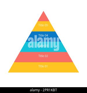 Healthy food infographic pyramid chart design template Stock Vector