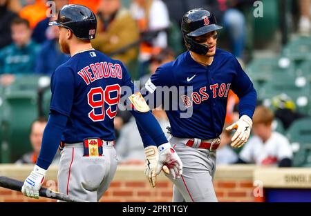 Jarren Duran of the Boston Red Sox poses for a portrait during a