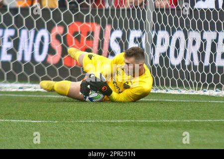 Curitiba, Brazil. 25th Apr, 2023. PR - CURITIBA - 25/04/2023 - COPA DO BRASIL 2023, ATHLETICO-PR X CRB - Bento player of Athletico-PR during a match against CRB at the Arena da Baixada stadium for the 2023 Copa do Brasil championship. Photo: Gabriel Machado/AGIF/Sipa USA Credit: Sipa USA/Alamy Live News Stock Photo