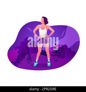 gymnastics to maintain your health Stock Vector