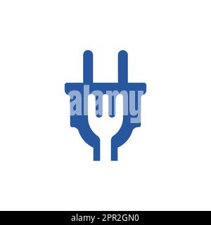 Electric food vector logo design template Stock Vector Image & Art - Alamy
