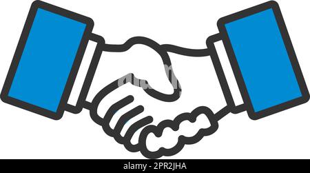 Icon Of Meeting Businessmen Stock Vector