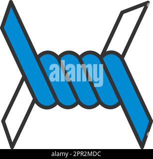 Barbed Wire Icon Stock Vector