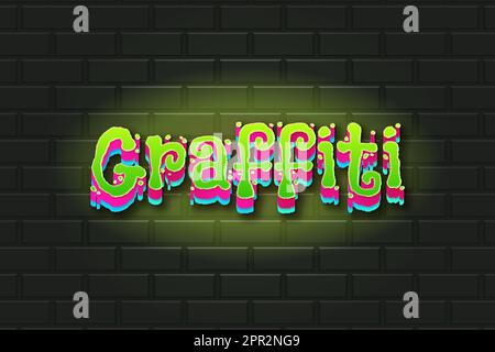 text effects Graffiti Stock Vector