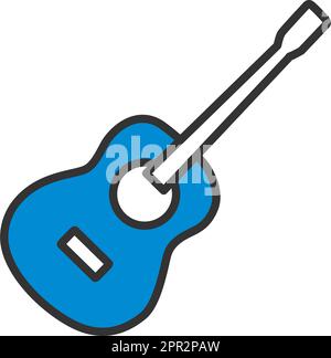 Icon Of Acoustic Guitar Stock Vector