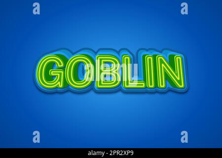 text effects Goblin Stock Vector