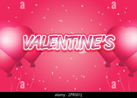 valentines text effect Stock Vector