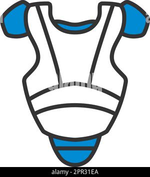 Baseball Chest Protector Icon Stock Vector