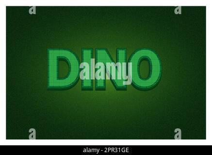 text effects Dino Stock Vector