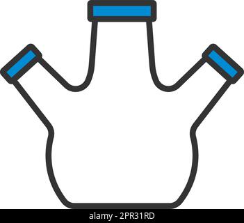 Icon Of Chemistry Round Bottom Flask Stock Vector Image & Art - Alamy