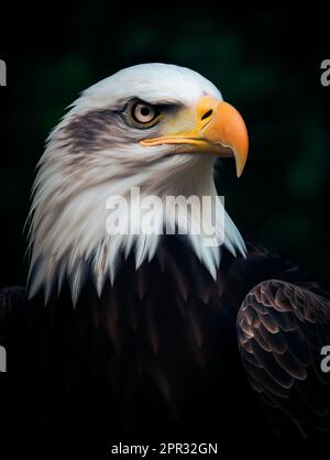 Piercing Closeup View Of Brown American Eagle Eye Stock Photo - Download  Image Now - Eagle - Bird, Bird, Close-up - iStock