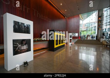 NEW YORK - APRIL 25: Atmosphere at the National Geographic, Disney+, and Hulu Premiere of “A Small Light” at Alice Tully Hall on April 25, 2023 in New York City. (Photo by Anthony Behar/PictureGroup/Sipa USA for National Geographic) Stock Photo