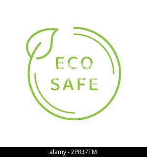 Eco safe vector label Stock Vector