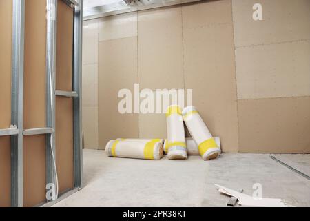 Photo inspiration: Gallery Detail: Insulation Materials In Apartment During Repair Home Renovation Stock