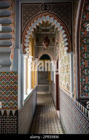 Interior of the legendary Continental Hotel in Tangier. Stock Photo