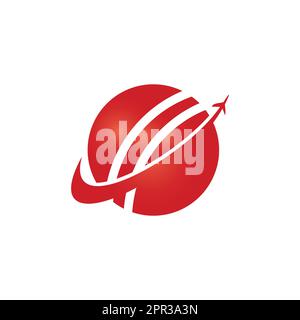 Cricket travel vector logo design. Stock Vector