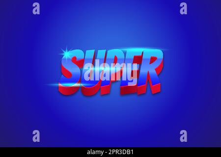 text effects Super Stock Vector