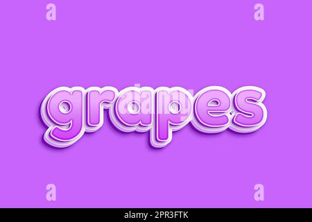 text effects grapes Stock Vector