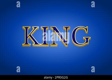 text effects King Stock Vector