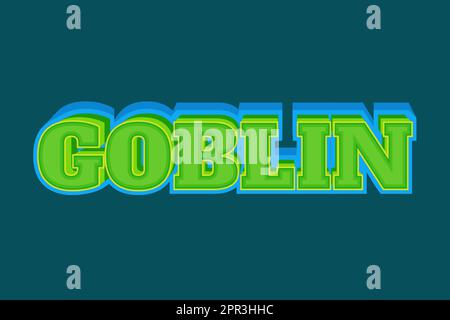 text effects Goblin Stock Vector