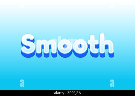 text effects Smooth Stock Vector