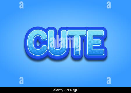 text effects Cute Stock Vector
