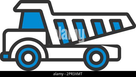 Icon Of Tipper Stock Vector