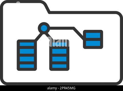 Folder Network Icon Stock Vector