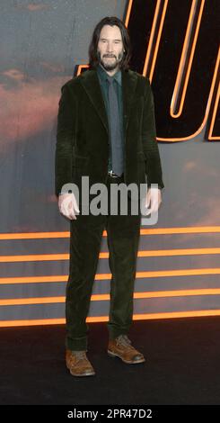 Photo Must Be Credited ©Alpha Press 078237 06/03/2023 Keanu Reeves at John Wick Chapter 4 UK Premiere in London Stock Photo