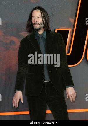 Photo Must Be Credited ©Alpha Press 078237 06/03/2023 Keanu Reeves at John Wick Chapter 4 UK Premiere in London Stock Photo