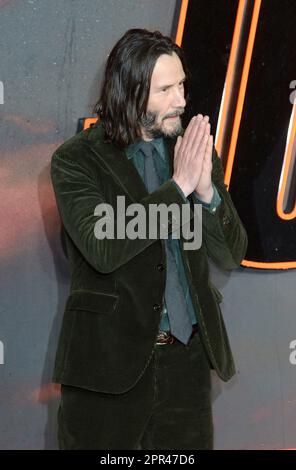 Photo Must Be Credited ©Alpha Press 078237 06/03/2023 Keanu Reeves at John Wick Chapter 4 UK Premiere in London Stock Photo