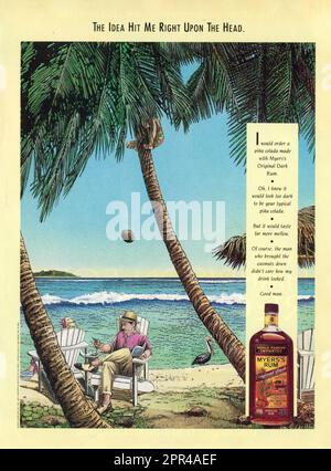 Vintage 'Playboy' magazine July 1991 issue Advert, USA Stock Photo