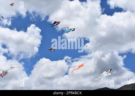 Kite festival in Villa de Leyva Stock Photo