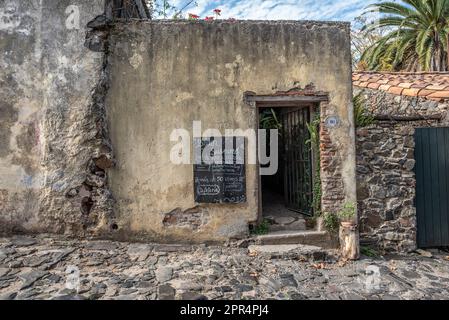 Colonia del Sacramento, Uruguay - May 18 2019: An old bar located in the historical neighborhood of Colonia del Sacramento, Uruguay Stock Photo