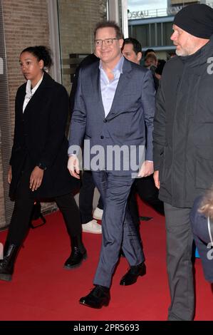 Berlin, Deutschland. 25th Apr, 2023. Brendan Fraser bei der Premiere des Kinofilms 'The Whale' im Kino International. Berlin, 25.04.2023 Credit: Geisler-Fotopress GmbH/Alamy Live News Stock Photo