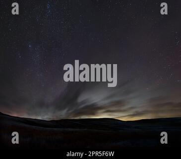 Premium Photo  Night sky stars and galaxies in the sky at dusk