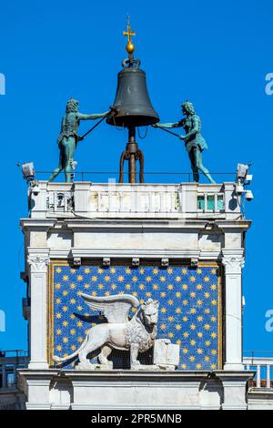St Mark's Clocktower (Torre dell'Orologio), Venice, Veneto, Italy Stock Photo